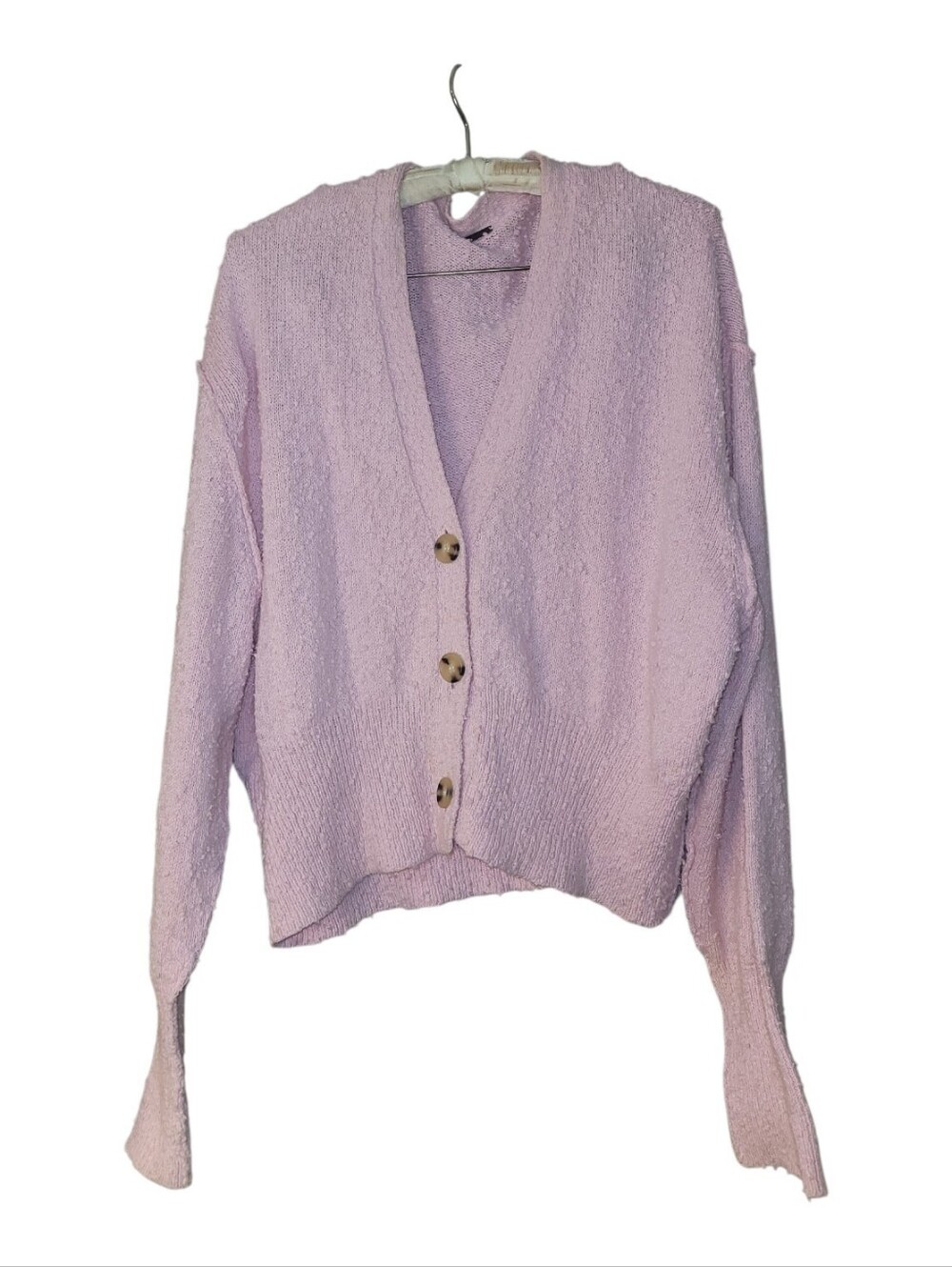 Free People Found My Friend Nubby Boho Cardigan Sweater Oversize XS